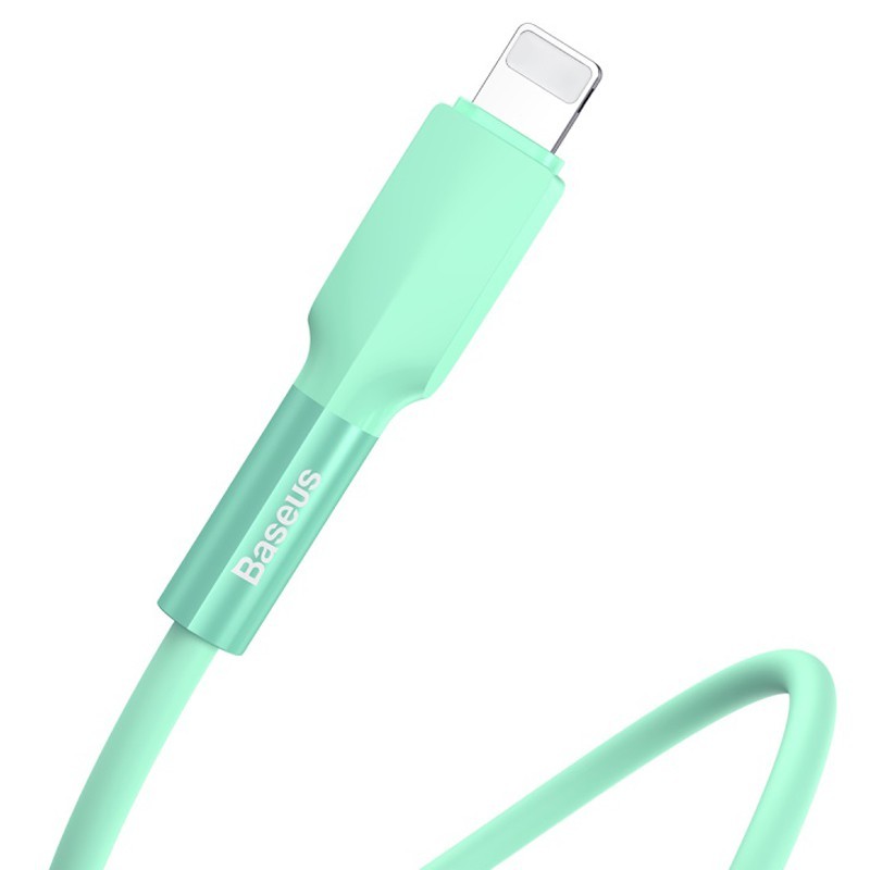 کابل شارژ سیلیکونی لایتنینگ بیسوس Baseus Silica Gel LightningCable 1M