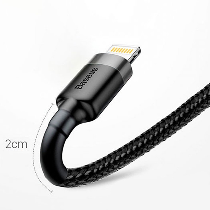 کابل شارژ و انتقال داده لایتنینگ بیسوس Baseus Cafule Lightning Cable 2m 1.5A