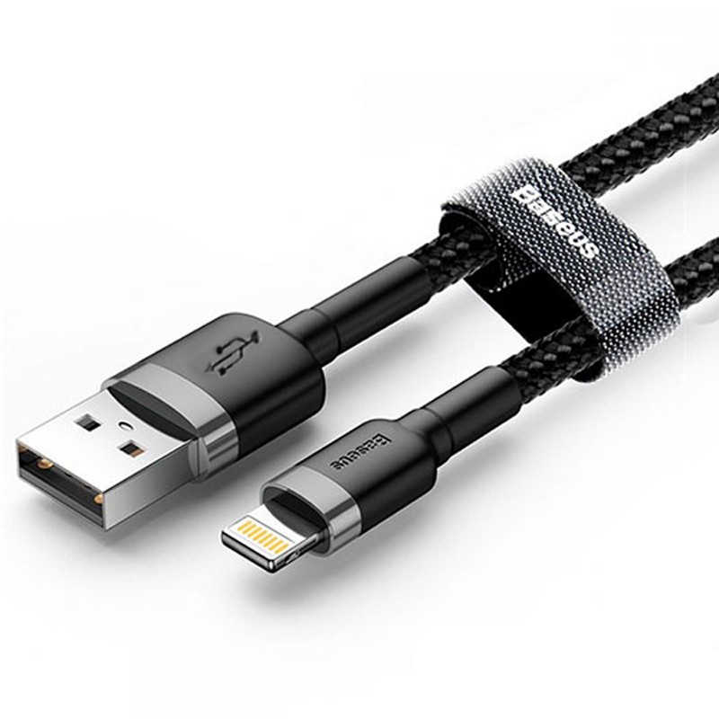 کابل شارژ و انتقال داده لایتنینگ بیسوس Baseus Cafule Lightning Cable 2m 1.5A