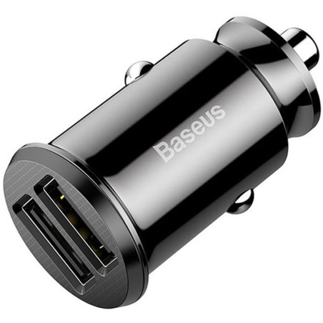 شارژر فندکی بیسوس Baseus Grain Dual USB Car Charger