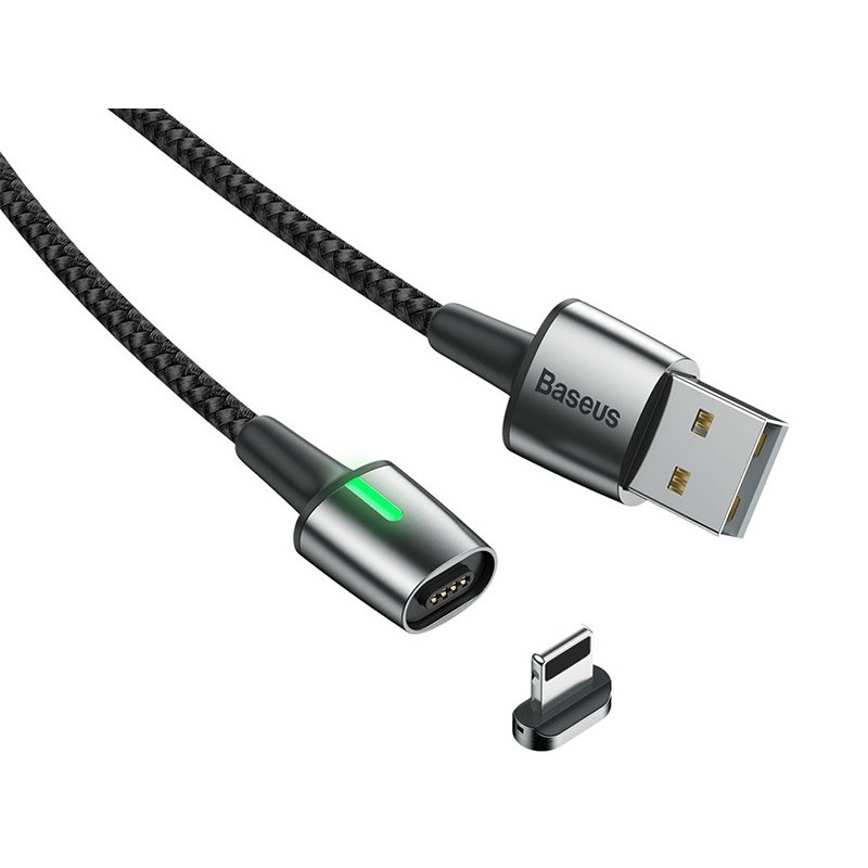 کابل آهنربایی سه سر بیسوس Baseus TZCAXC Zinc magnetic Cable Kit 1m