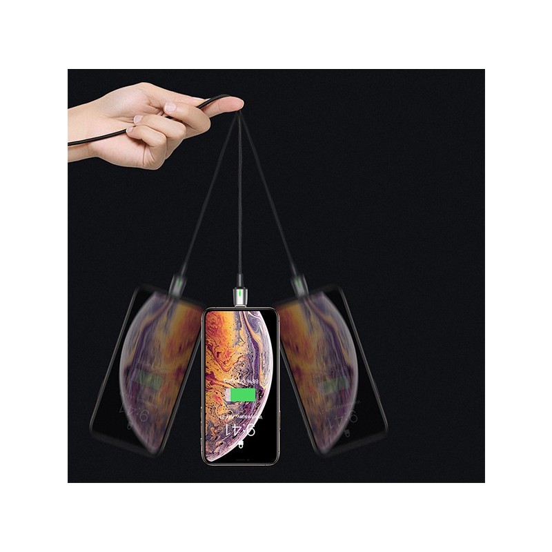 کابل آهنربایی سه سر بیسوس Baseus TZCAXC Zinc magnetic Cable Kit 1m