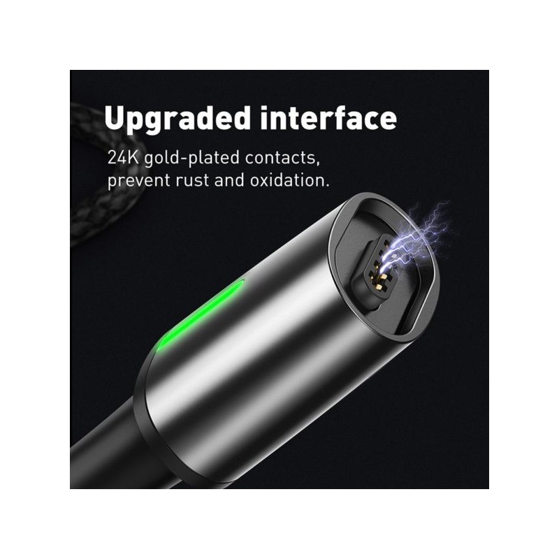 کابل آهنربایی سه سر بیسوس Baseus TZCAXC Zinc magnetic Cable Kit 1m