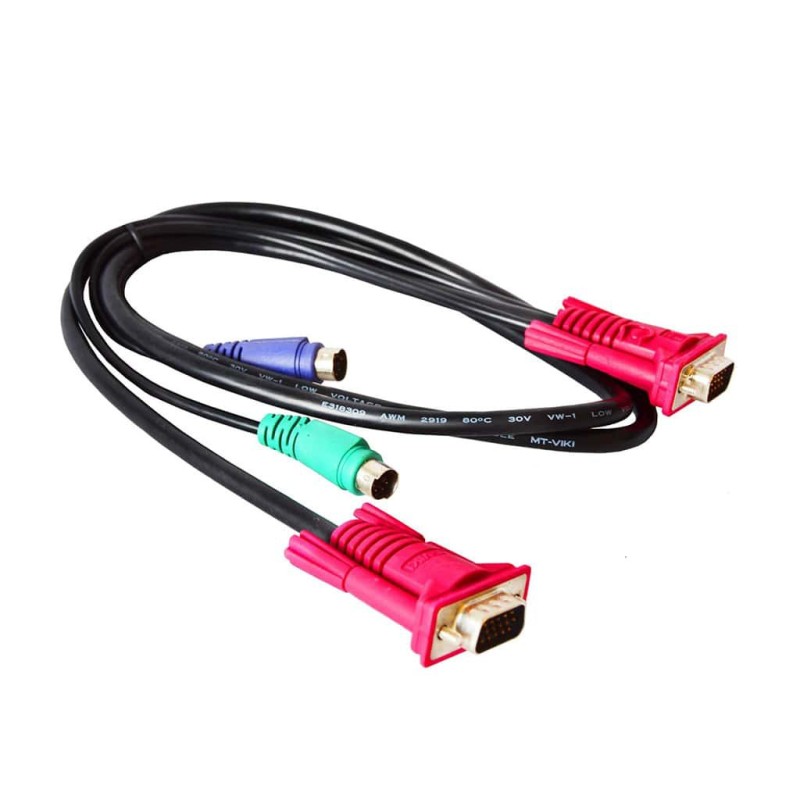 سوییچ KVM PS2 همراه با کابل 2 پورت