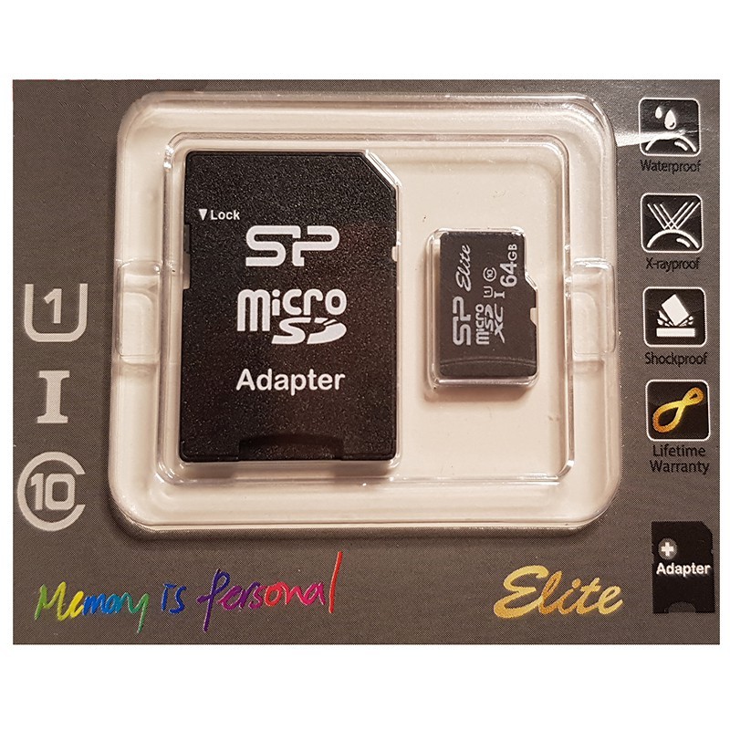 مموری میکرو 64 گیگابایت کلاس 10 سیلیکون پاور