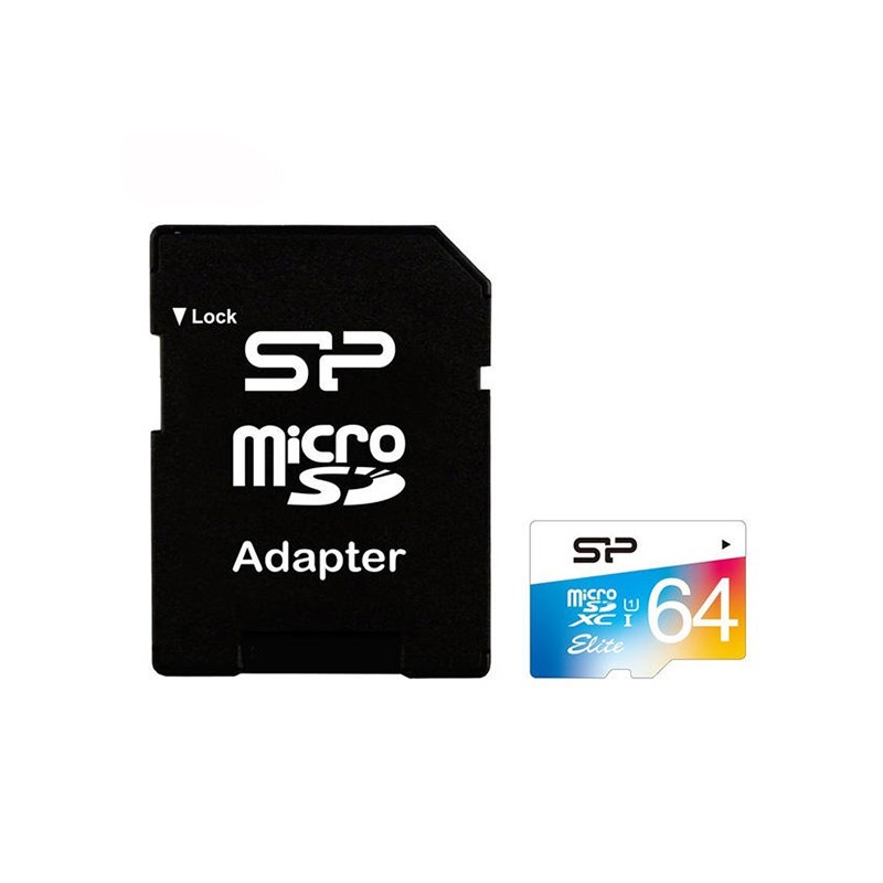 مموری میکرو 64 گیگ سیلیکون پاور کلاس 10 رنگی