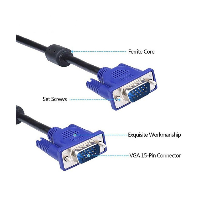 کابل VGA مانیتور 4+3  نویزگیردار 10 متر