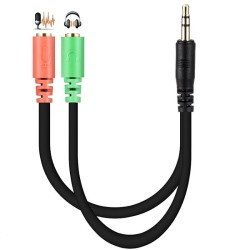 کابل تفکیک صدای میکروفون و هدفون