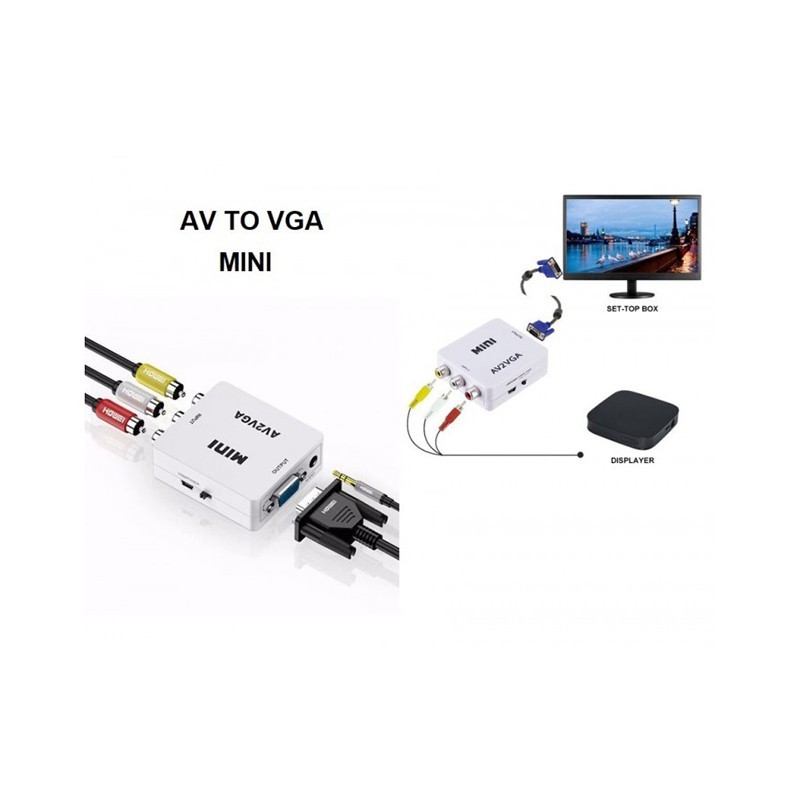 تبدیل AV به  VGA برند MINI