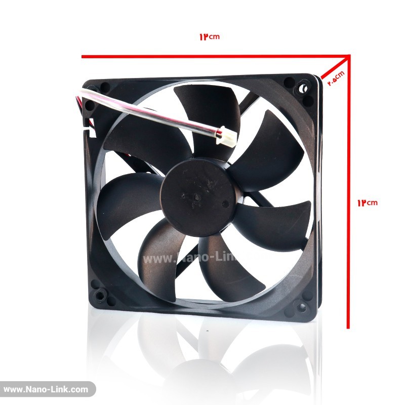 فن 12 ولتی 0.45 آمپر پوشی سایز 2.5*12*12