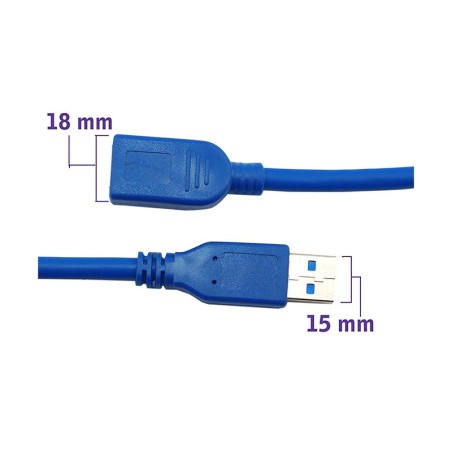 کابل افزایشی USB 3.0 طول 5 متر