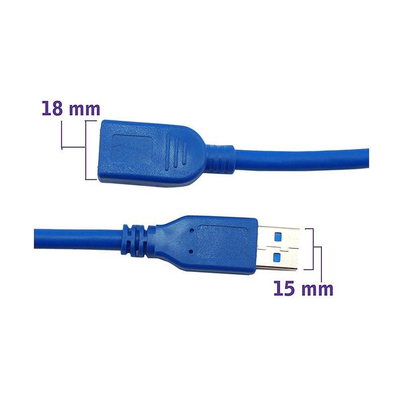 افزایش طول 1.5 متری  USB 3