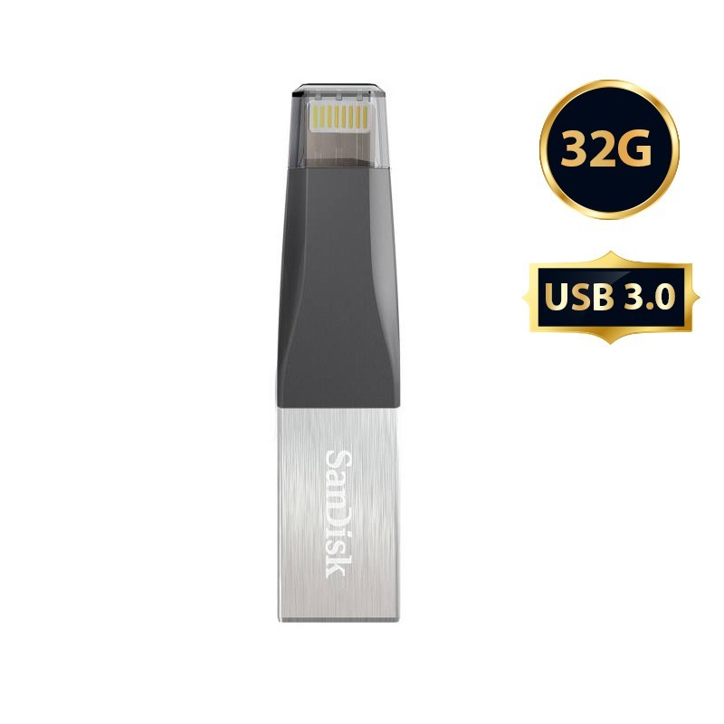 فلش مموری 32 گیگ سان دیسک iXpand USB 3.0