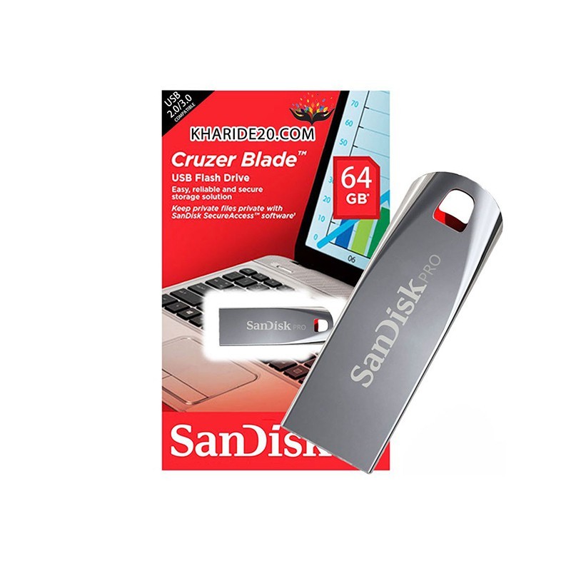 فلش مموری 64 گیگ Sandisk مدل Cruzer Force