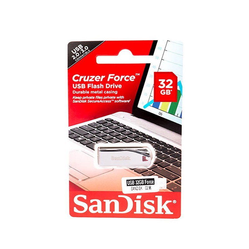 فلش مموری 32 گیگ Sandisk مدل Cruzer Force