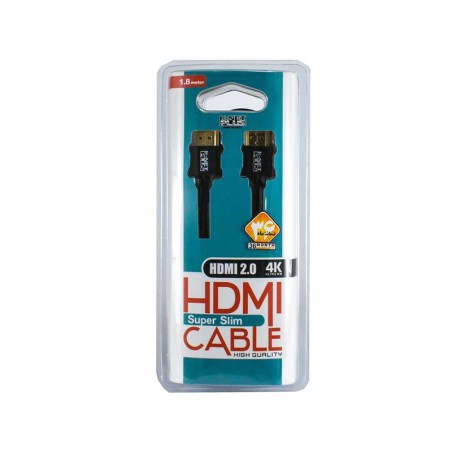 کابل HDMI V2.0 کی نت پلاس SUPER SLIM طول 1.8 متر