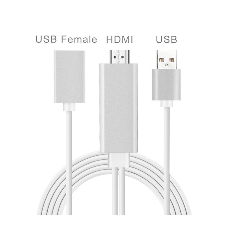 کابل لایتینینگ آیفون  به HDMI برای اتصال تصویر موبایل روی تلویزیون