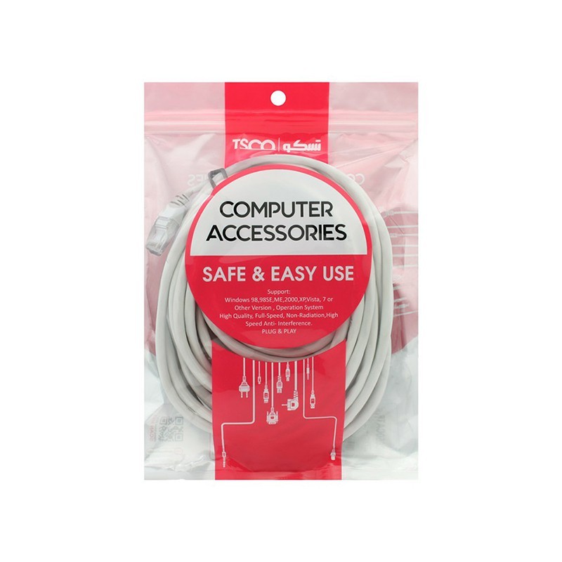 کابل شبکه CAT5 تسکو 10 متر