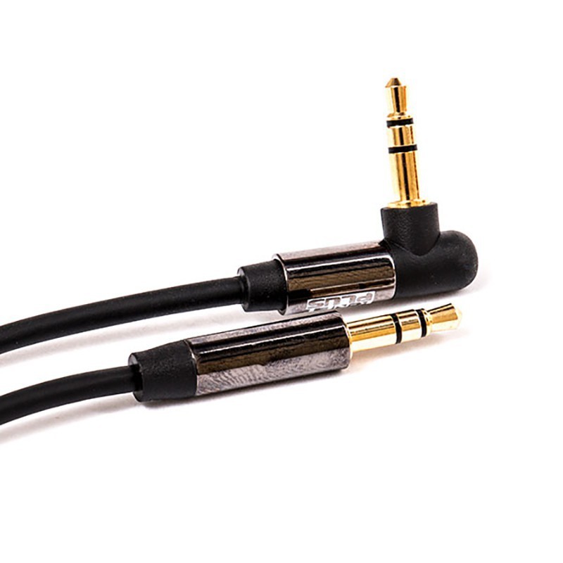 کابل 1 به 1 صدا AUX برند KNET PLUS یک سر 90 درجه 1.5 متر