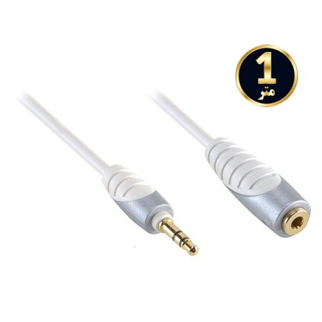 کابل افزایش صدا AUX بندریج یک متر کابل افزایش صدا AUX بندریج یک متر