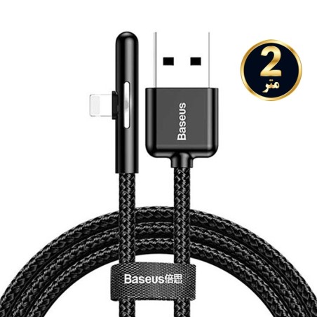 کابل لایتنینگ بیسوس Baseus Iridescent Lamp Game Cable Lightning 2m