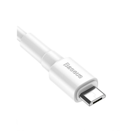 کابل شارژ سریع میکرو یو اس بی بیسوس Baseus Mini White Micro USB Cable 1M/2.4A