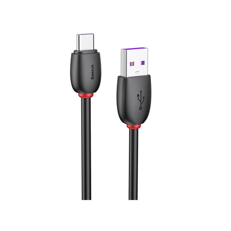 کابل شارژ و دیتای تایپ سی بیسوس مدل purple ring huawei طول 1متر