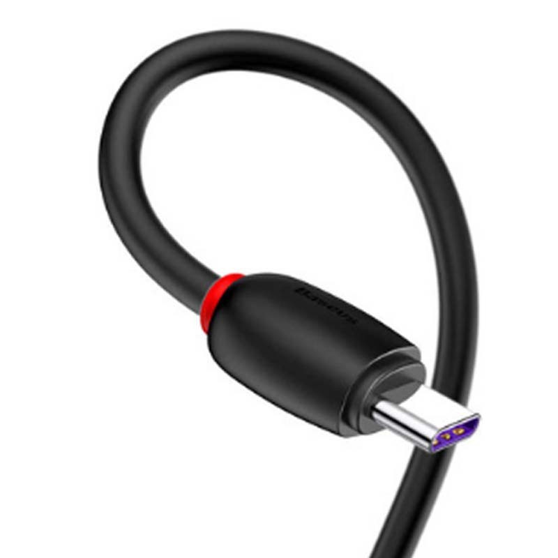 کابل شارژ و دیتای تایپ سی بیسوس مدل purple ring huawei طول 1متر