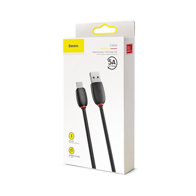 کابل شارژ و دیتای تایپ سی بیسوس مدل purple ring huawei طول 1متر