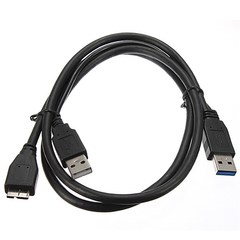 کابل میکرو USB 3.0 دو سر هارداکسترنال 50 سانتی