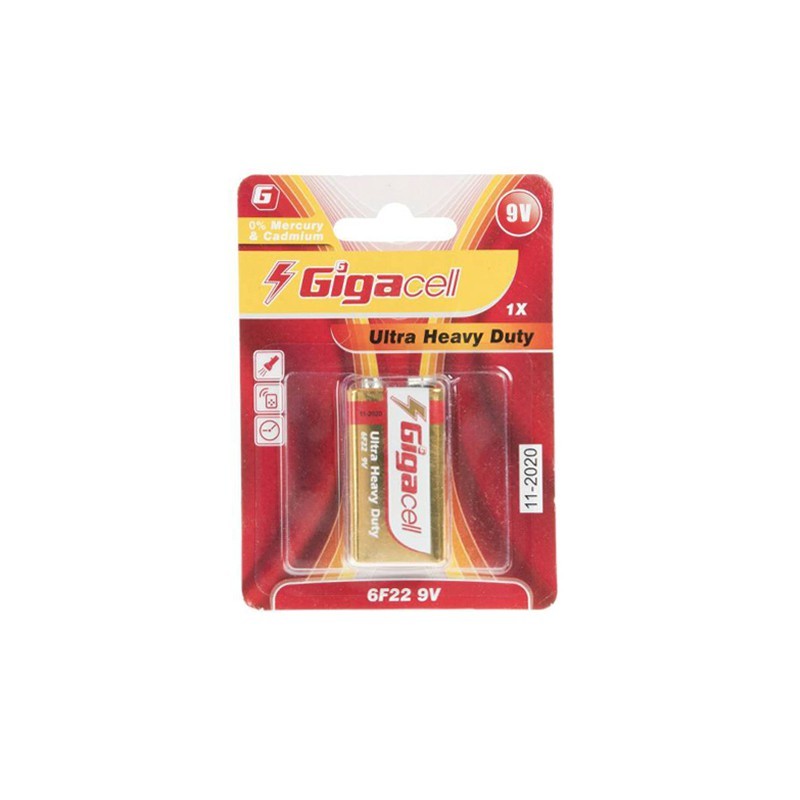 باتری کتابی 9 ولت گیگاسل آلکالاین