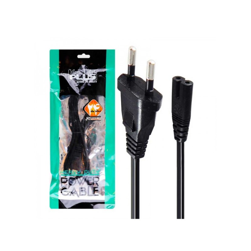 کابل برق 2 پین برند کی نت پلاس 1.5 متر