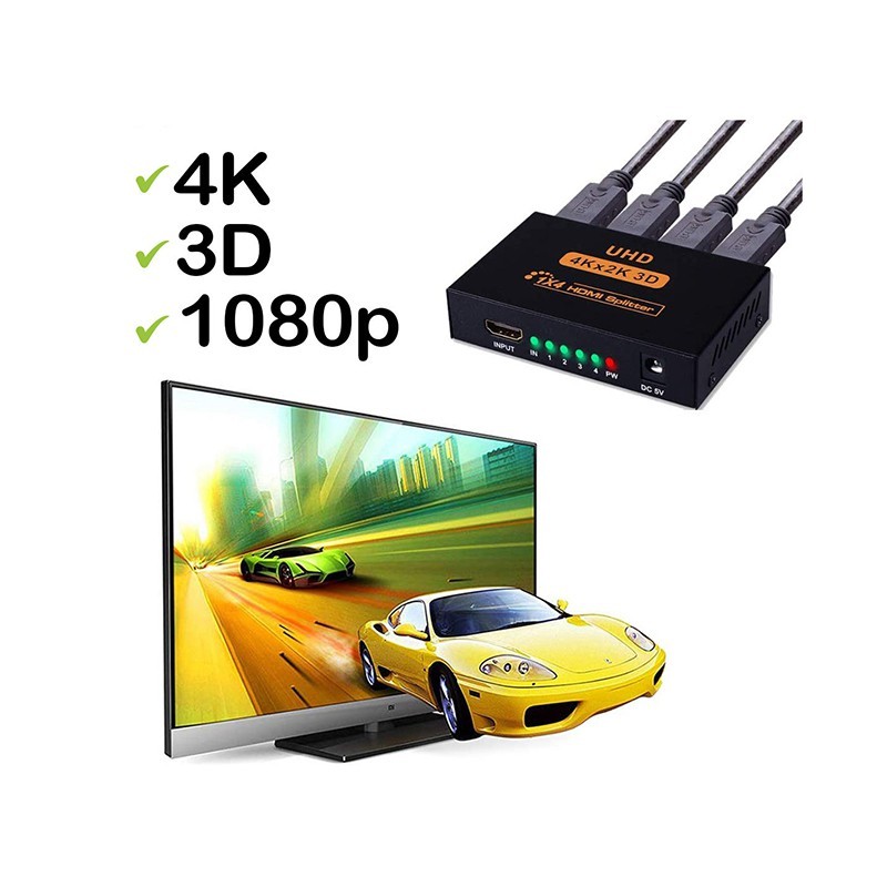 اسپلیتر HDMI 4K چهار پورت