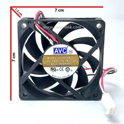 فن 12 ولت 0.7 آمپر ببلرینگی سایز 1.5*7*7