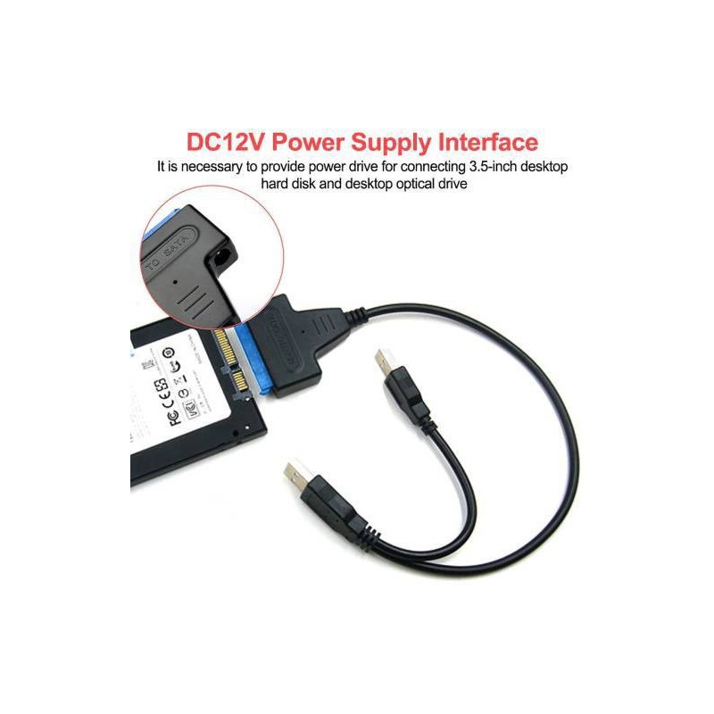 تبدیل پورت ساتا هارد لپ تاپ به USB 3 با برق کمکی