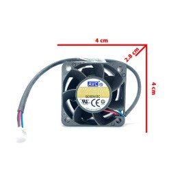 فن 12 ولت 0.66 آمپر ببلرینگی سایز 2.8*4*4