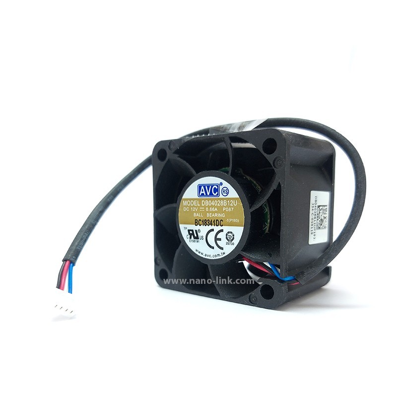 فن 12 ولت 0.66 آمپر ببلرینگی سایز 2.8*4*4