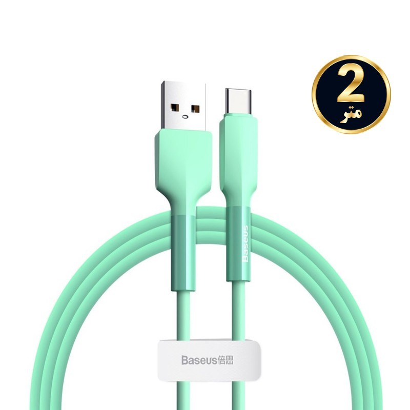 کابل شارژ  Baseus Silica Gel Type-C Cable 2m