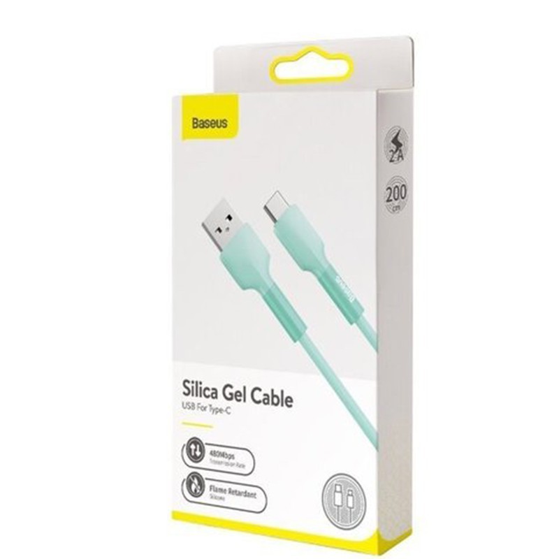 کابل شارژ  Baseus Silica Gel Type-C Cable 2m