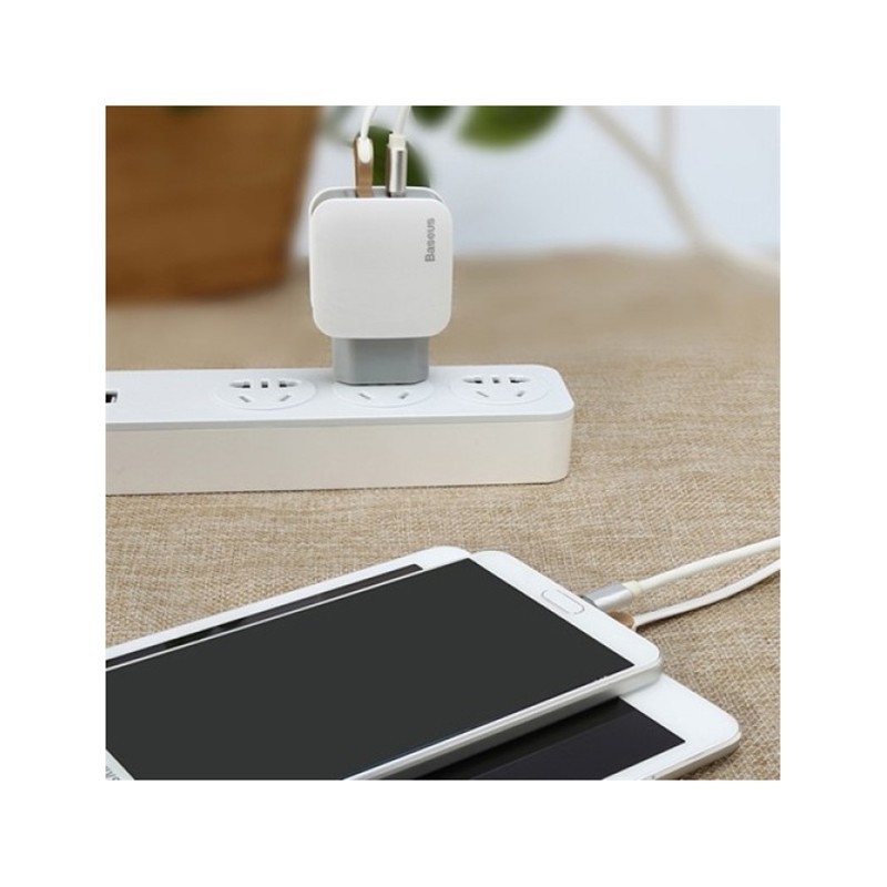 شارژر دو پورت بیسوس Baseus 2.4A ZCL2B-B02 Dual USB Charger