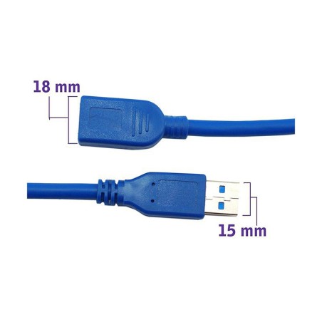 کابل افزایشی USB 3.0 طول 0.3 متر