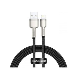 کابل شارژ سریع و انتقال داده لایتنینگ بیسوس Baseus Cafule Metal Lightning Cable 2m 2.4A