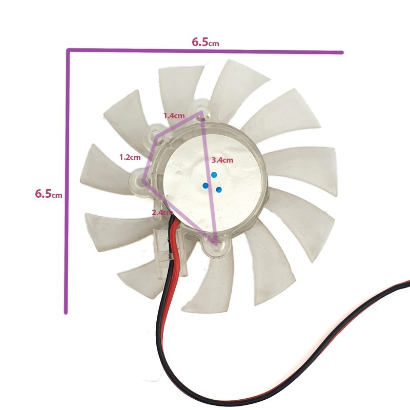 فن گرافیک 12 ولت 6.5 سانت