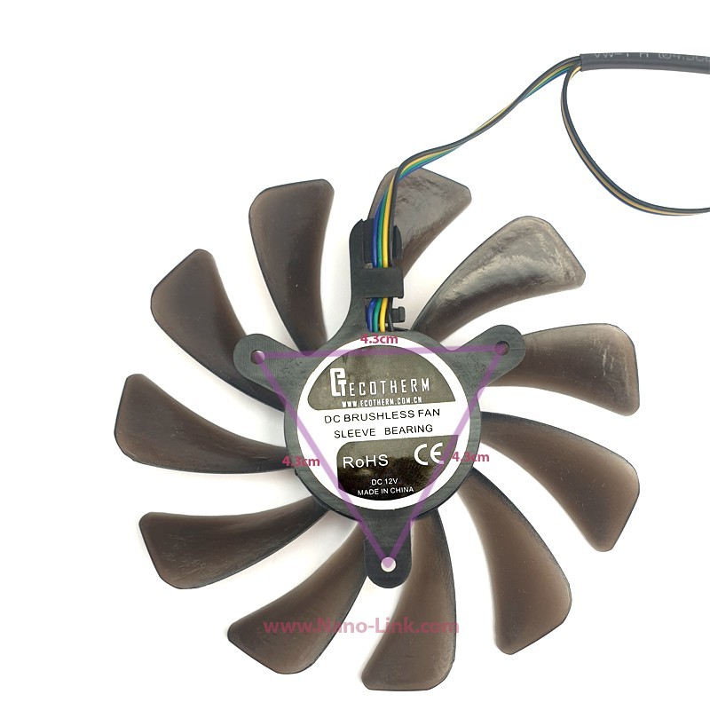 فن گرافیک 12ولت 9.5 سانت