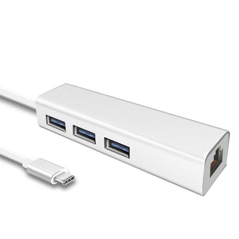 هاب USB TYPE C با پورت LAN