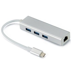 هاب USB TYPE C با پورت LAN