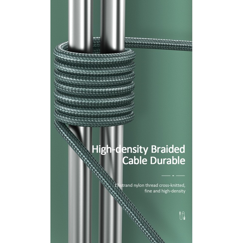 کابل شارژر و دیتای تایپ سی برند USAMS مدل U55 یک متر