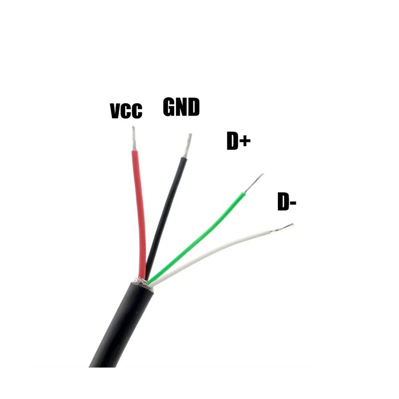 کابل تعمیری USB خام  1.5 متر