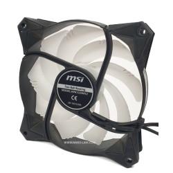 فن 12 ولت 0.35 آمپر اورجینال MSI بلبرینگی سایز 2.5*12*12