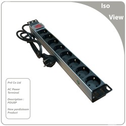 پاور ماژول 8 پورت پایه فلزی